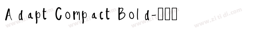 Adapt Compact Bold字体转换